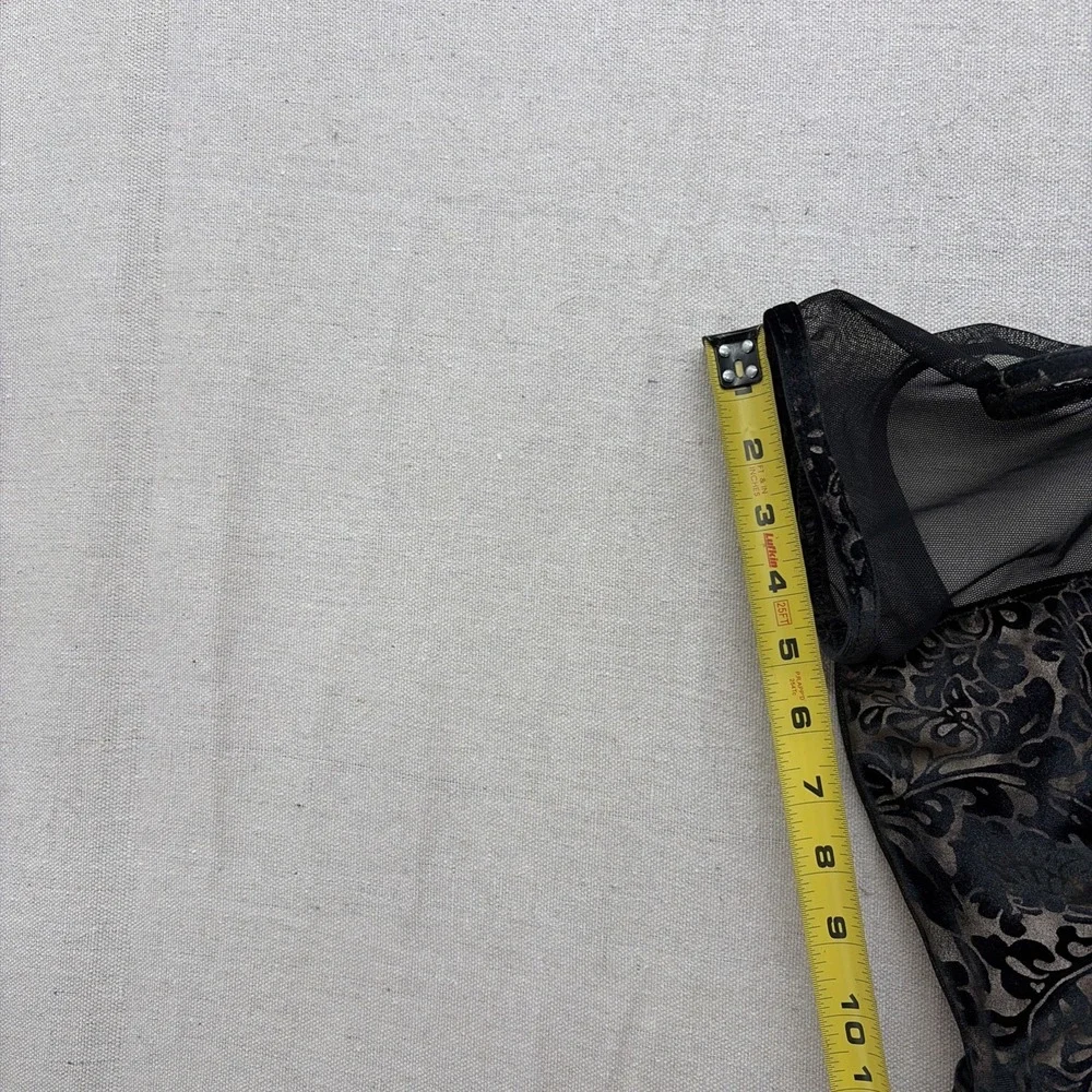 Capezio damask Dance Leotard mesh yoke Velvet/shear - Floral Velvet Leotard